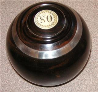 Box by Pat Hughes made from a bowling ball